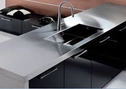 Stainless steel worksurface