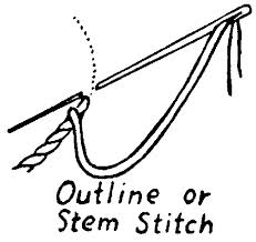 Stem stitch