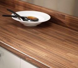 Wood work surface
